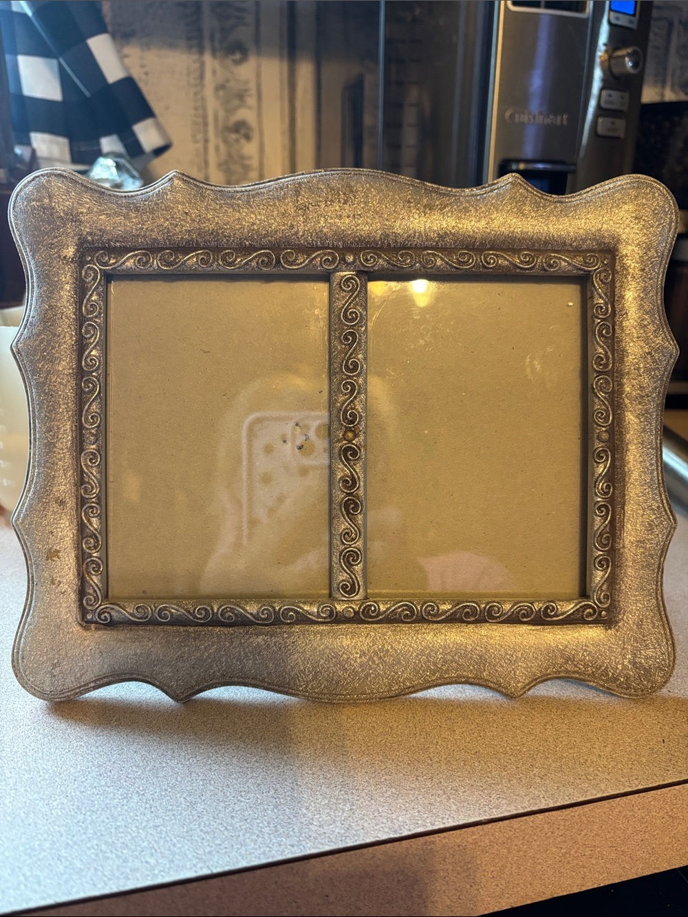 Silver Double Opening Decorative Photo Frame - Home Accents